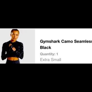 GymShark Seamless Camo top